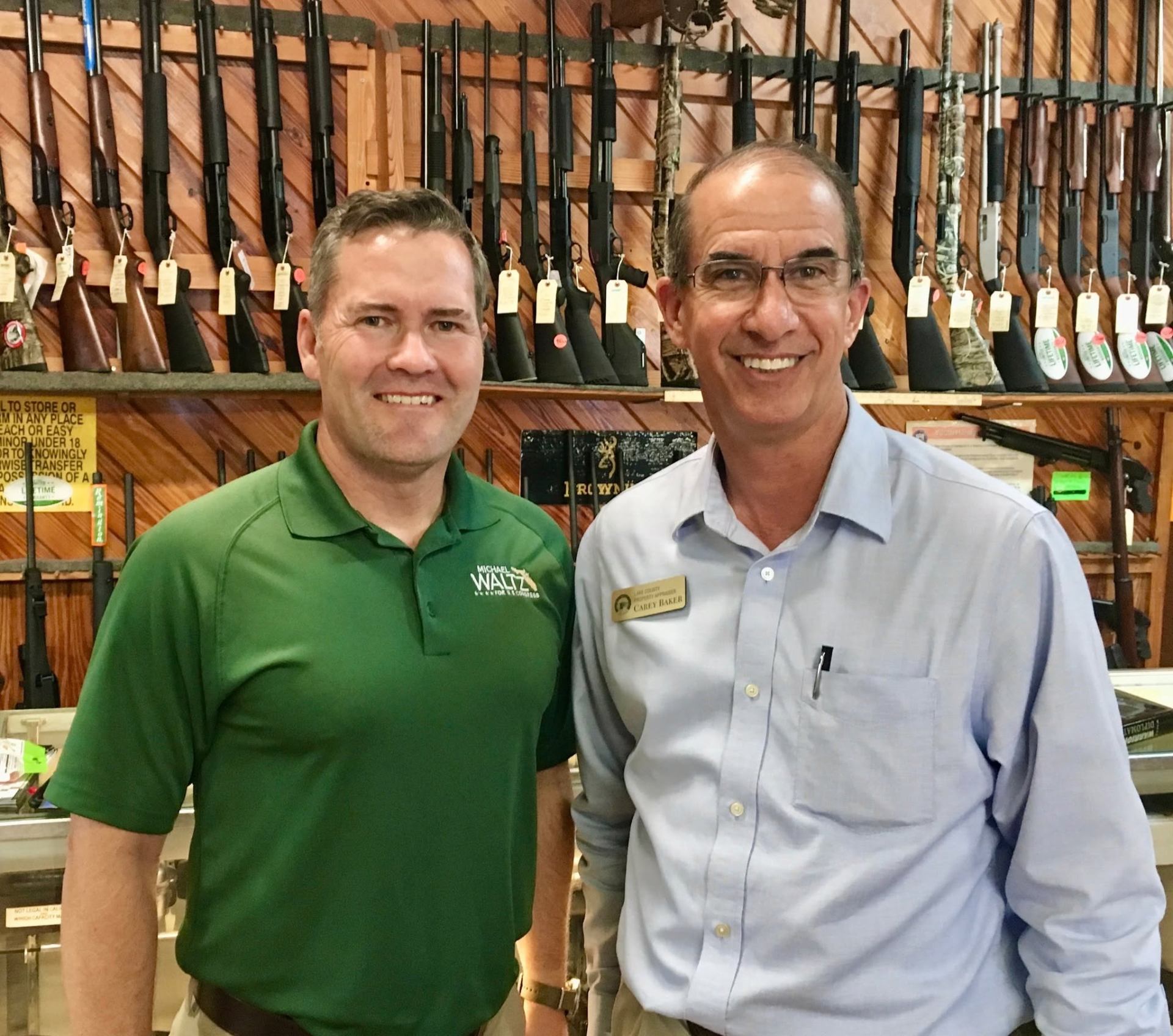 Carey Baker with Congressman Mike Waltz