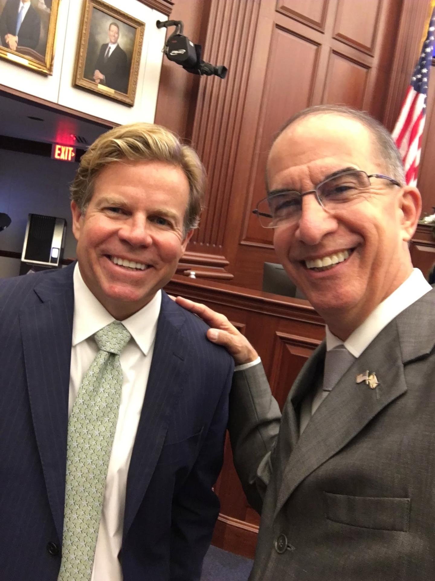 Carey Baker with Rep. Mike Haridopolos
