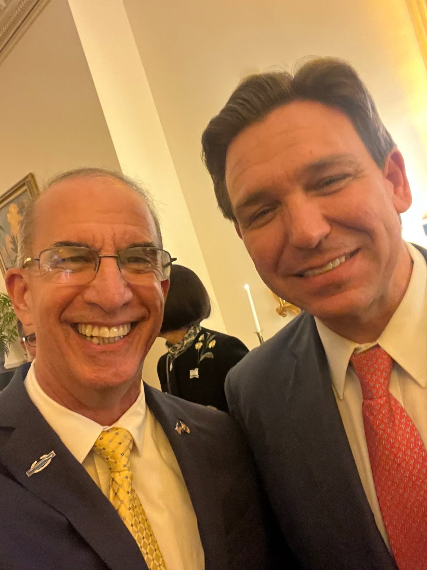 Carey Baker with Florida Governor Ron DeSantis