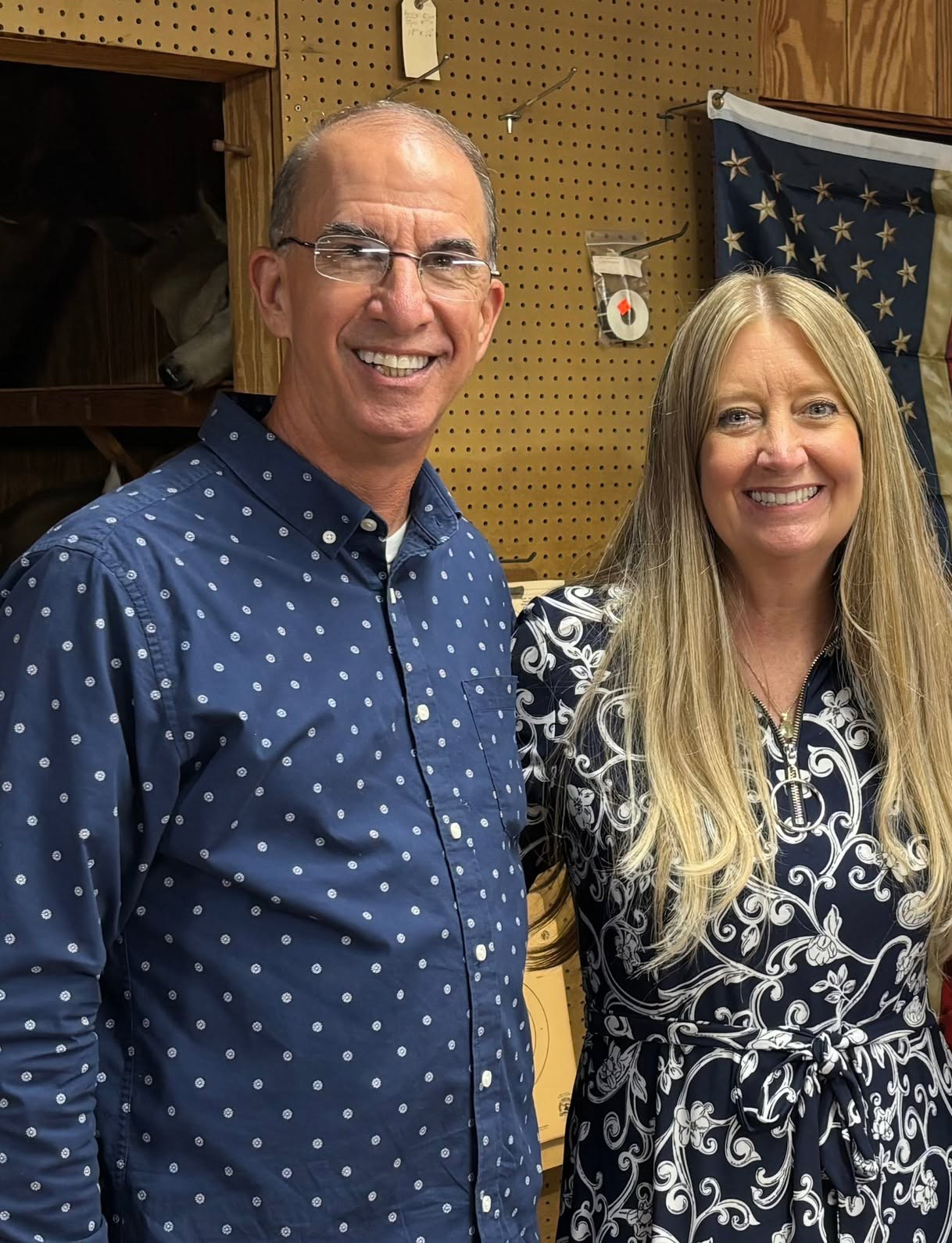 Carey Baker with his wife, Lori